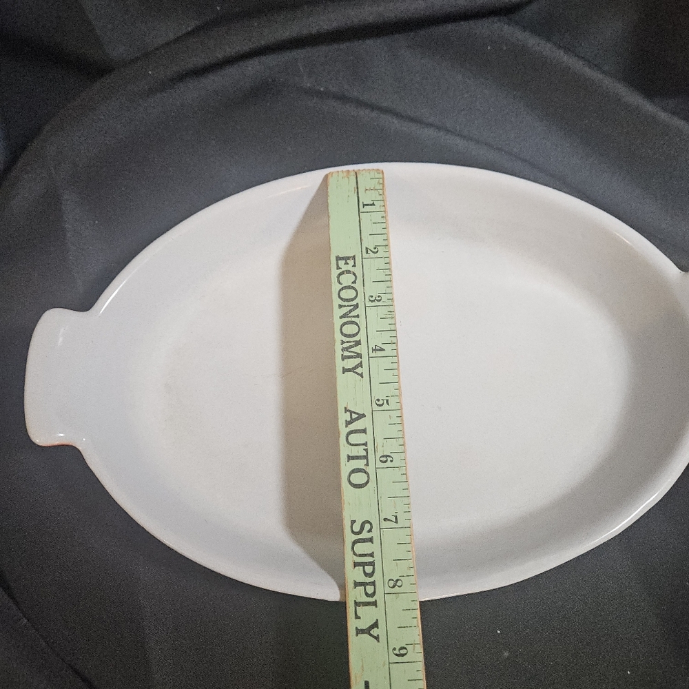 Vintage Prizer Ware flame orange cast iron enamel Oval baking dish - Picture 12 of 14